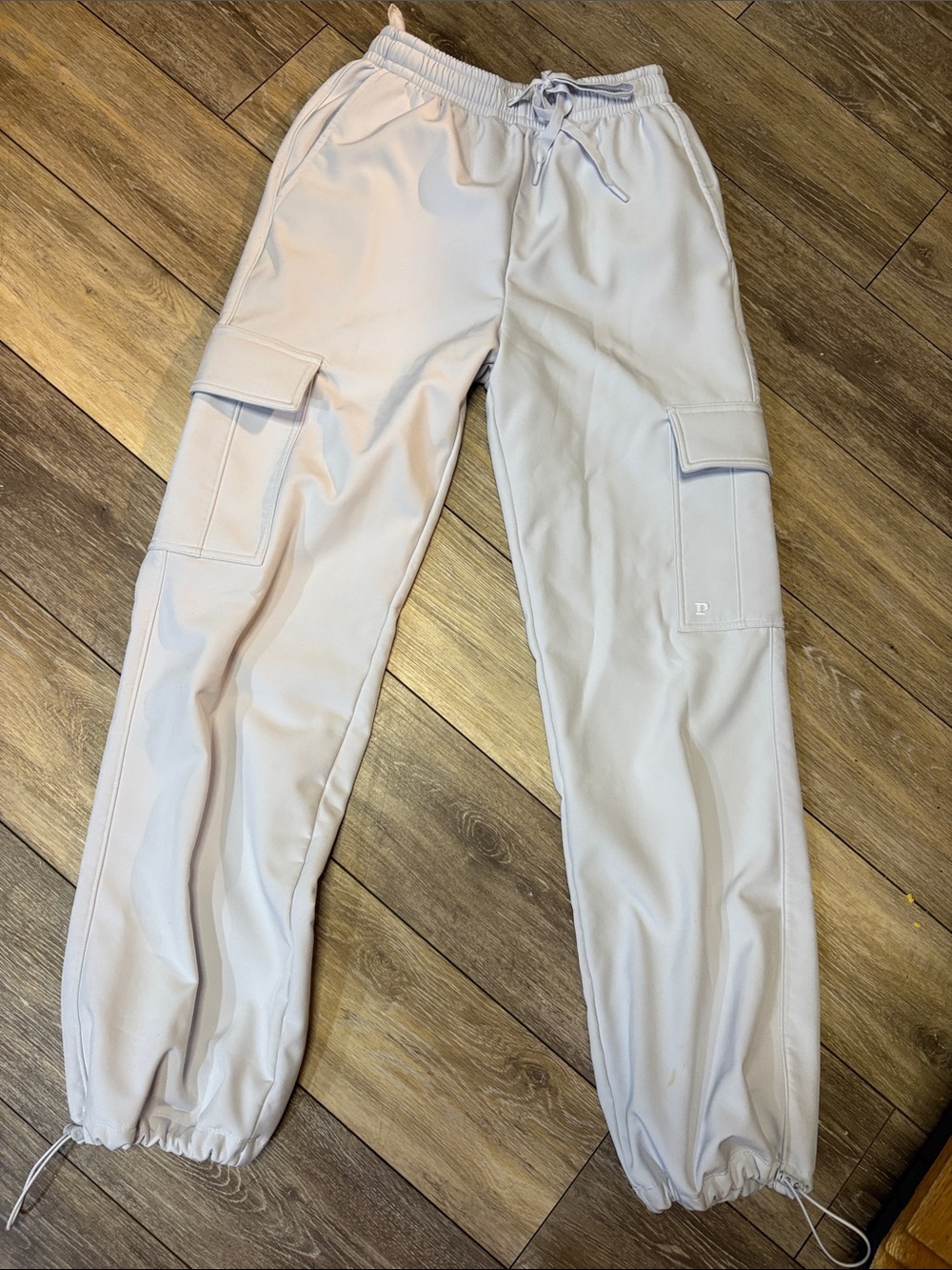 PINK Victoria's Secret Light Beige Cargo Joggers